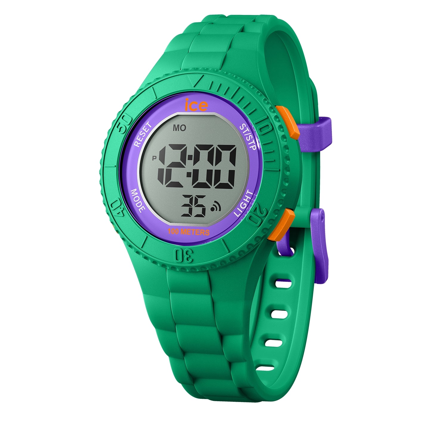 Ice 21616 watch for unisex with a purple dial and silicone strap.