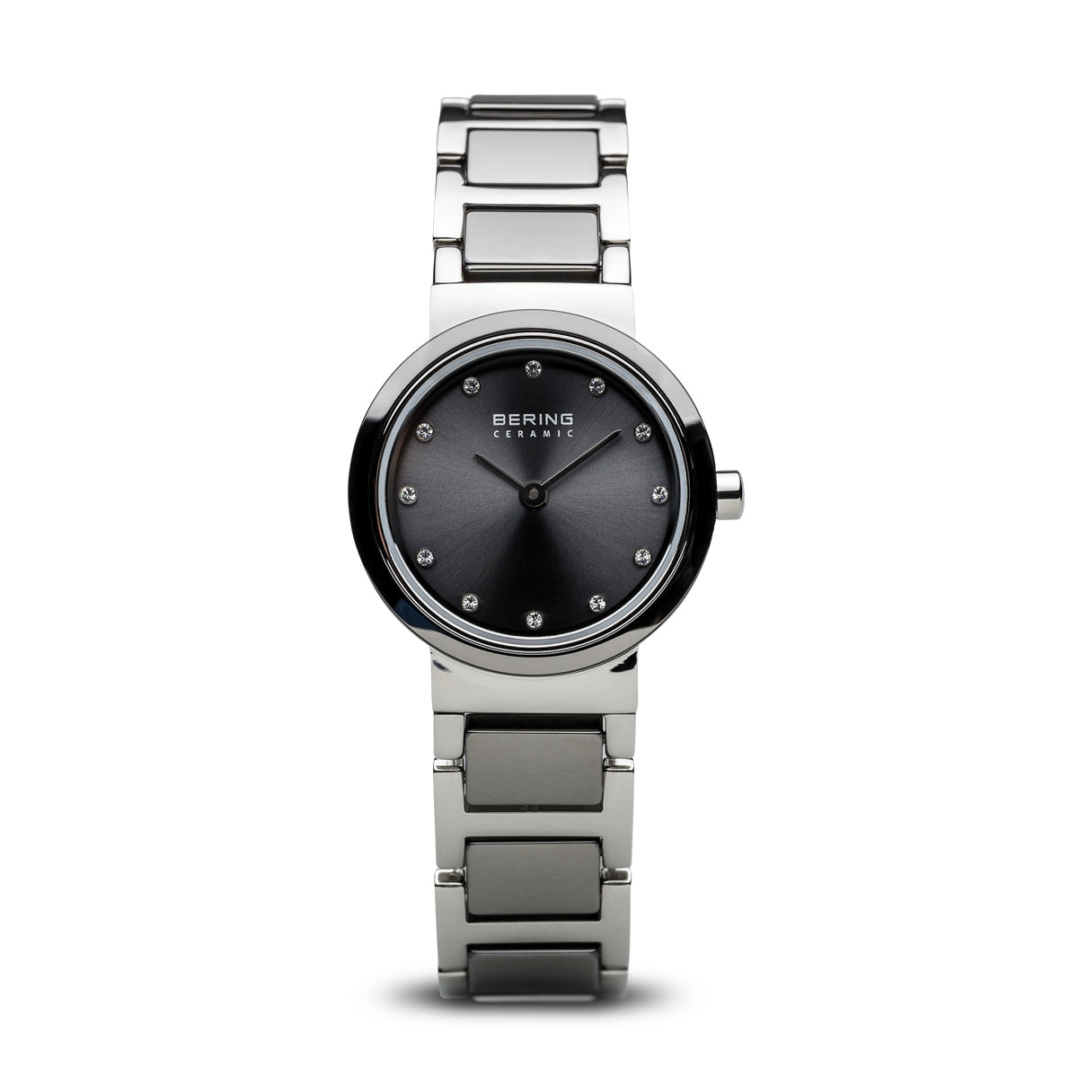 Bering 10725-783 watch for women with a grey dial and steel strap.