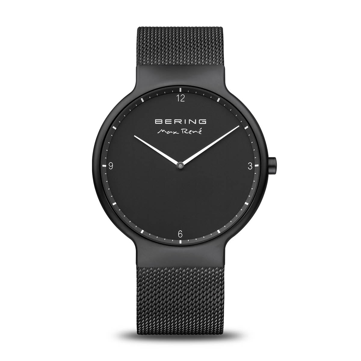 Bering 15540-123 watch for man with a black dial and stainless steel strap.