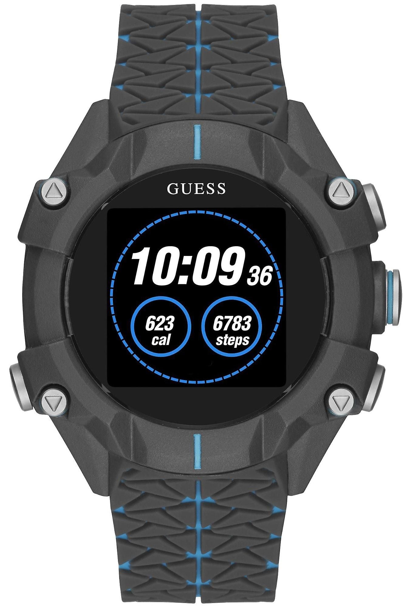 Guess C3001G3 watch for man with a grey dial and resin strap.