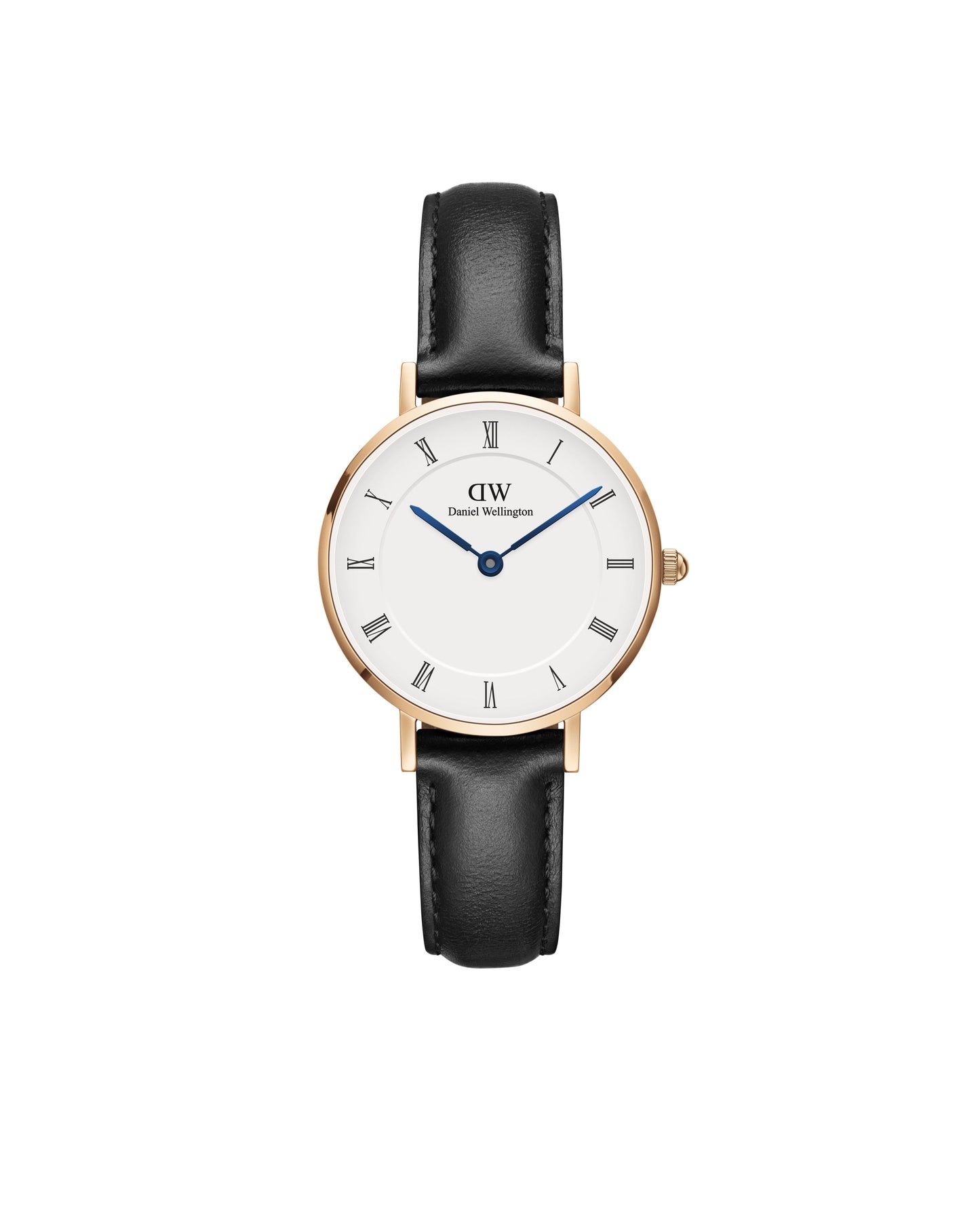 Daniel Wellington DW00100683 watch for women with a white dial and fur strap.