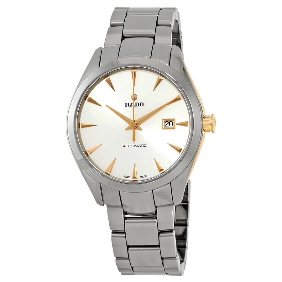 Rado R32256012 watch for man with a white dial and stainless steel strap.