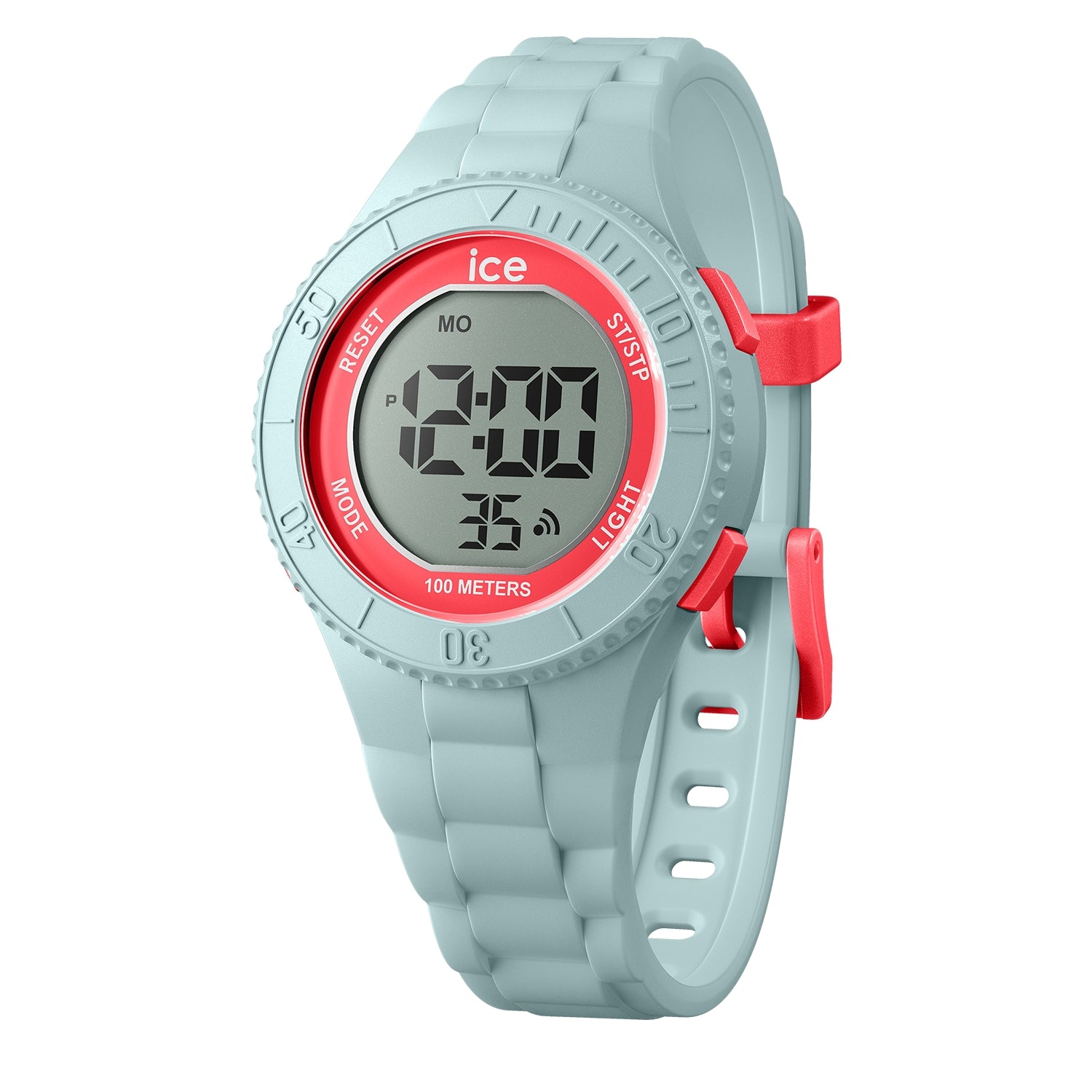 Ice 21617 watch for unisex with a red dial and silicone strap.