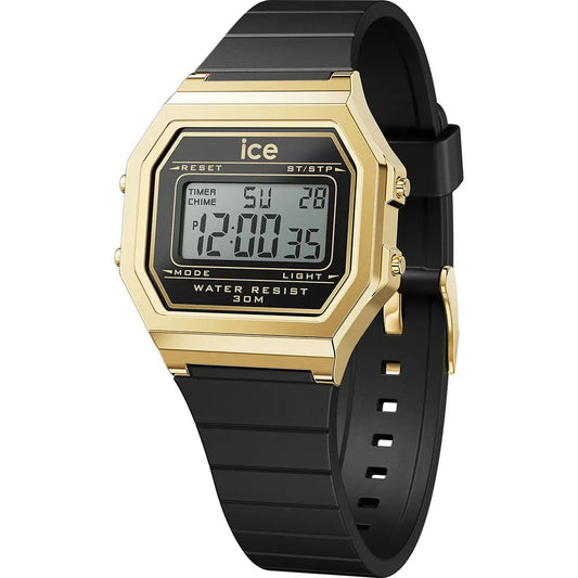 Ice 22064 watch for unisex with a golden dial and eraser strap.