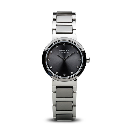 Bering 10725-783 watch for women with a grey dial and steel strap.