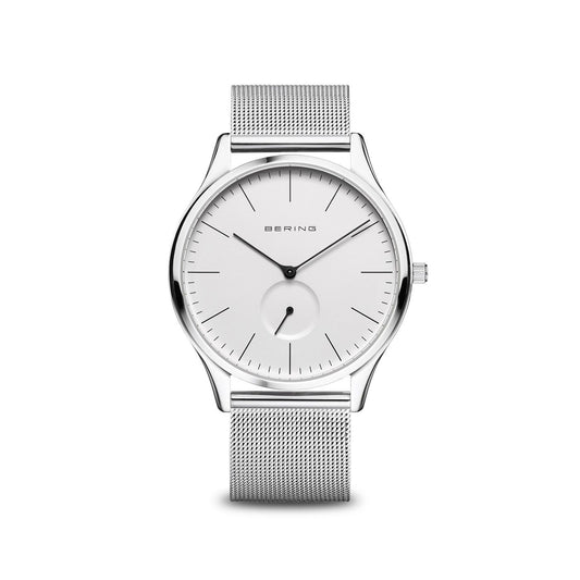 Bering 16641-004 watch for man with a grey dial and stainless steel strap.