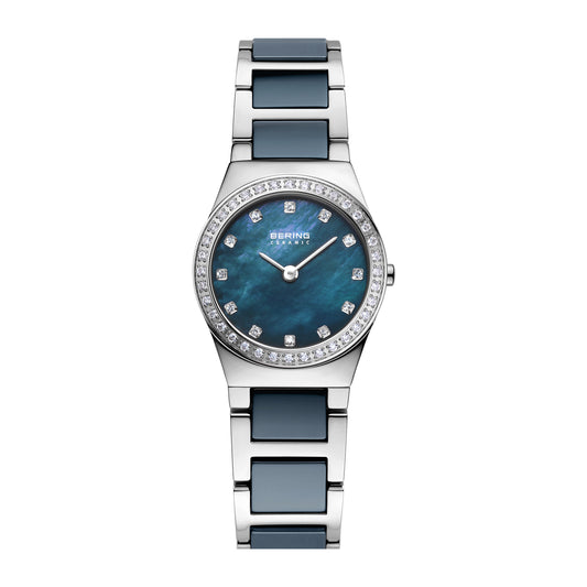 Bering 32426-707 watch for man with a multicolored dial and ceramics strap.