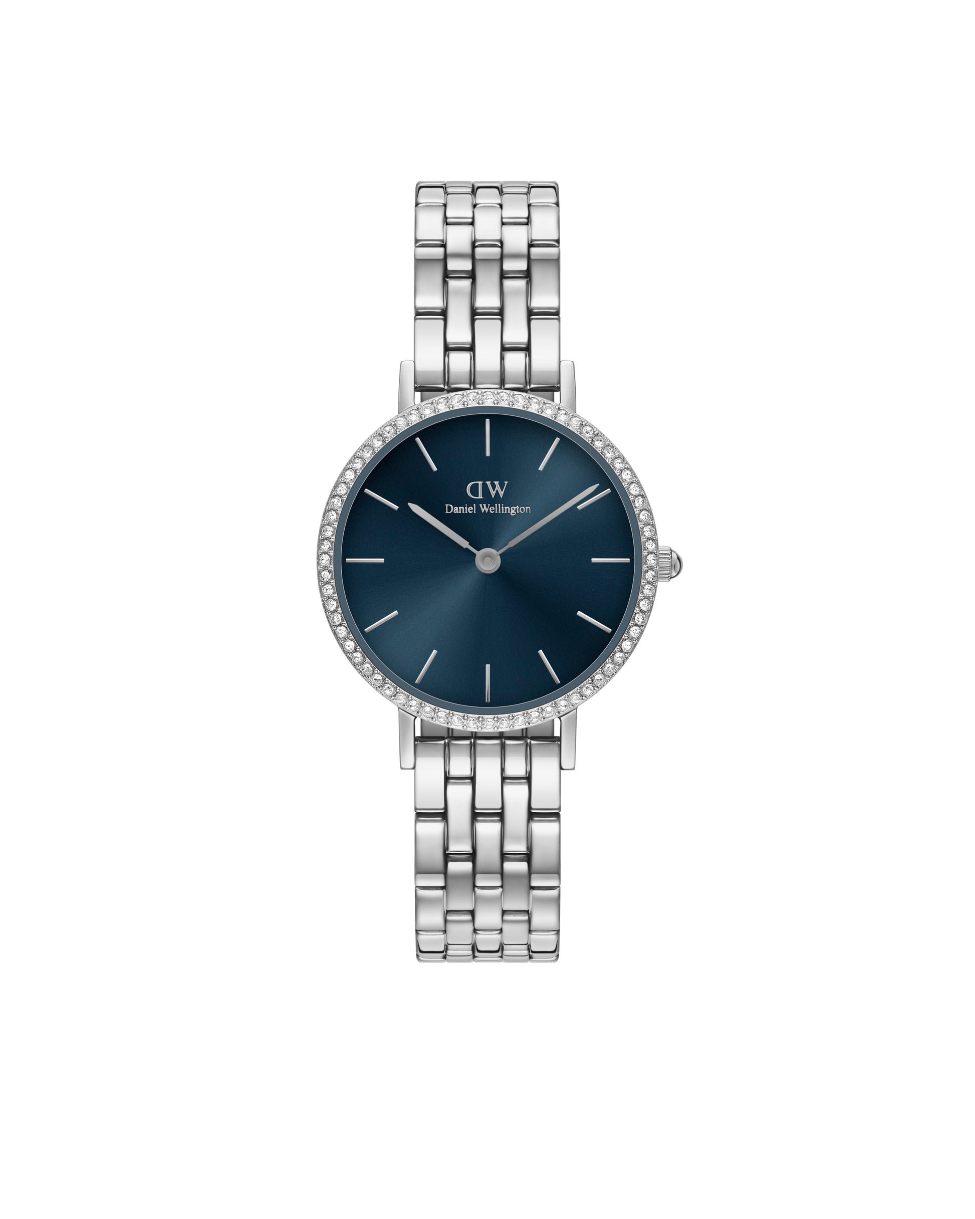 Daniel Wellington DW00100664 watch for women with a blue dial and stainless steel strap.