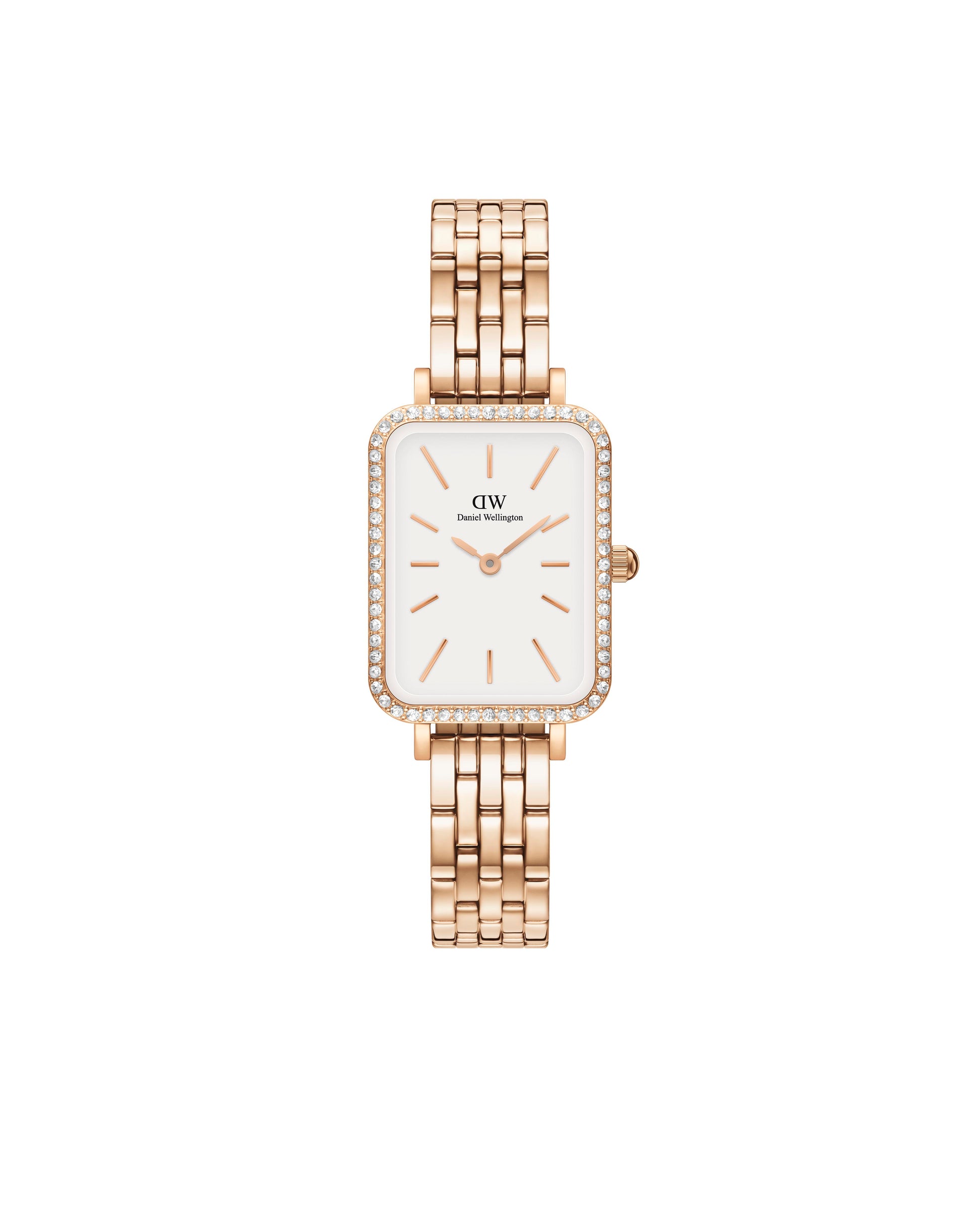 Daniel Wellington DW00100672 watch for women with a white dial and stainless steel strap.