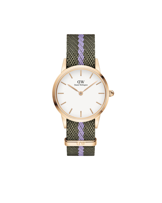 Daniel Wellington DW00100680 watch for women with a white dial and nylon strap.