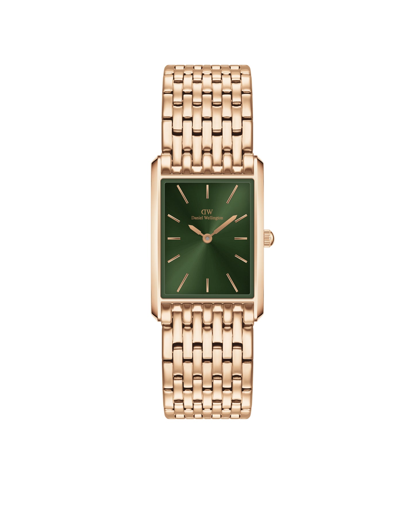 Daniel Wellington DW00100704 watch for women with a green dial and stainless steel strap.
