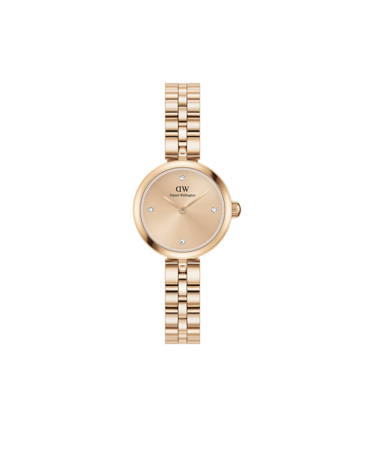 Daniel Wellington DW00100720 watch for women with a rose gold dial and stainless steel strap.