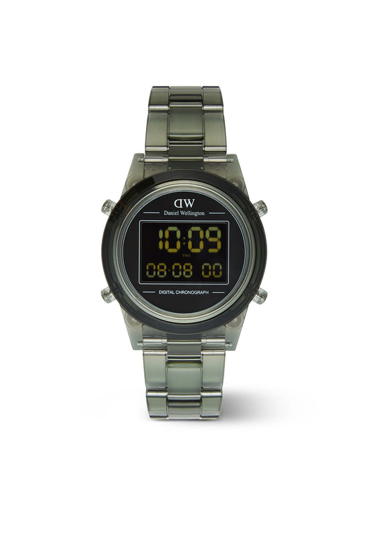 Daniel Wellington DW00100762 watch for unisex with a black dial and resin strap.