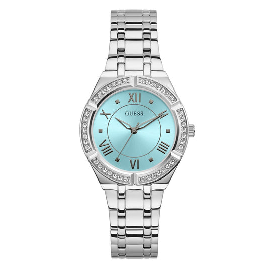 Guess GW0033L7 watch for women with a blue dial and stainless steel strap.