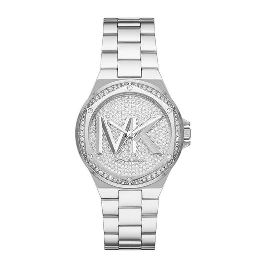 Michael Kors MK7234 watch for women with a grey dial and stainless steel strap.