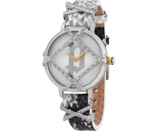 Police PL16068BS-04 watch for women with a white dial and leather strap.