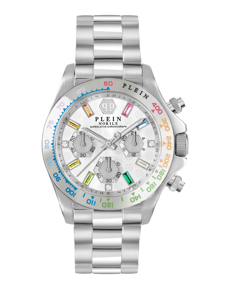 Philipp Plein PWSBA0123 watch for women with a grey dial and stainless steel strap.