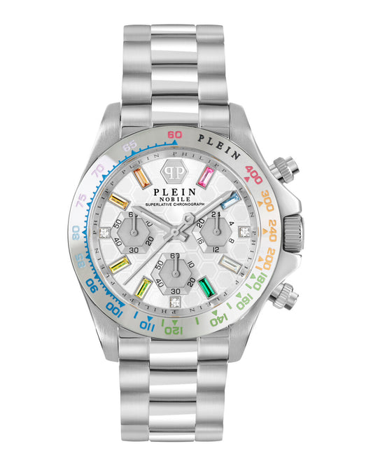 Philipp Plein PWSBA0123 watch for women with a grey dial and stainless steel strap.