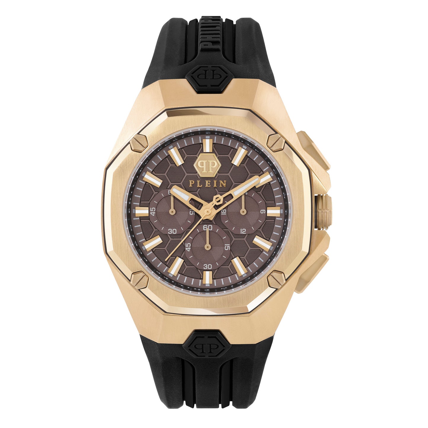 Philipp Plein PWTBA0423 watch for man with a brown dial and silicone strap.
