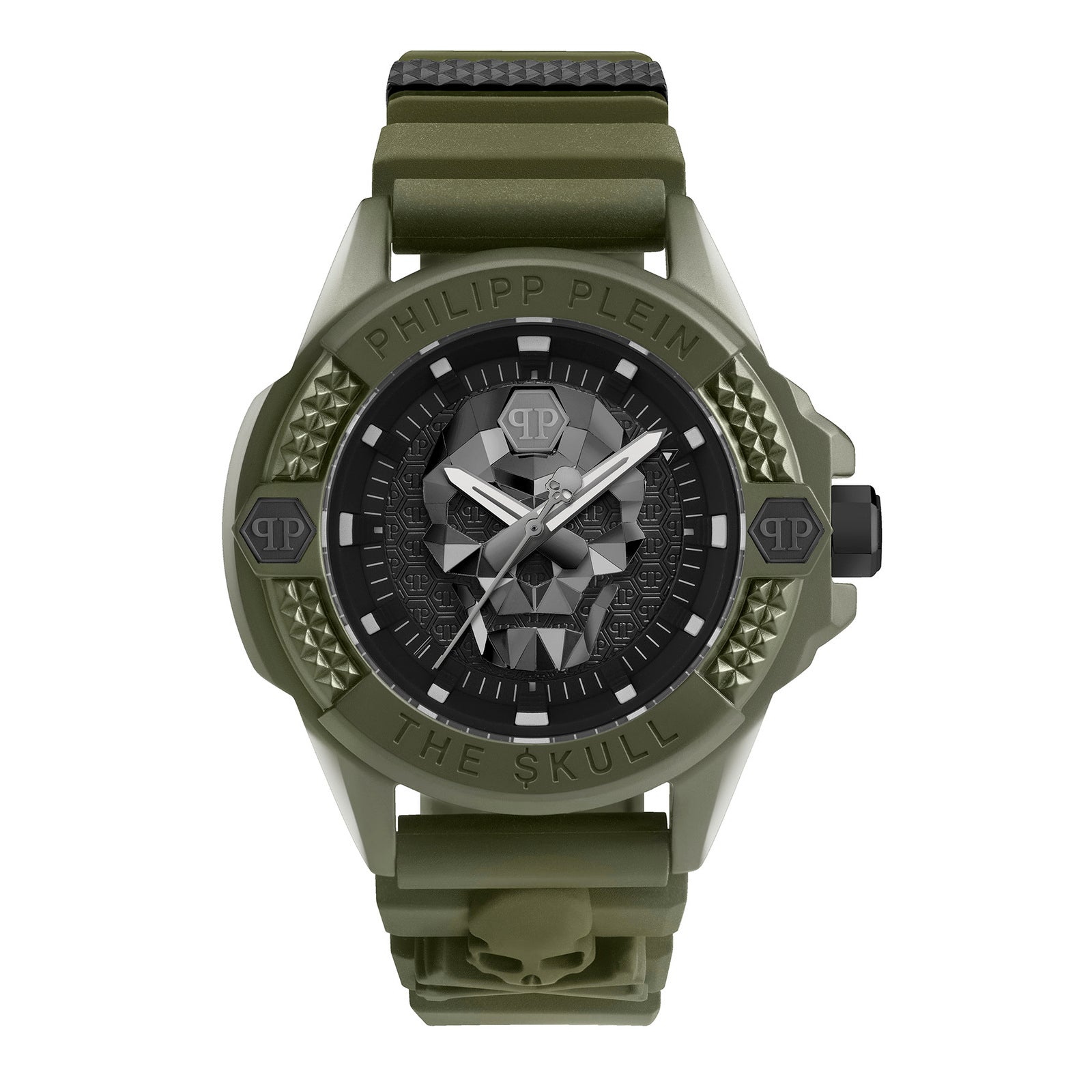 Philipp Plein PWUBA0423 watch for man with a black dial and silicone strap.