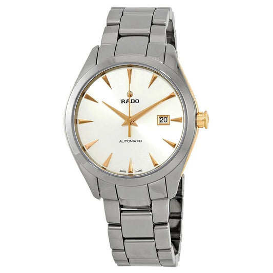 Rado R32256012 watch for man with a white dial and stainless steel strap.