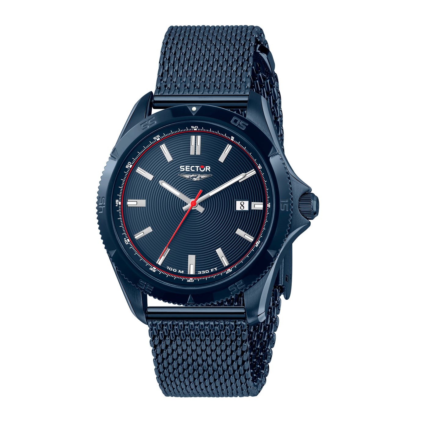 Sector R3253231004 watch for man with a blue dial and metal strap.