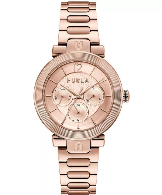 Furla WW00011006L3 watch for women with a pink dial and stainless steel strap.