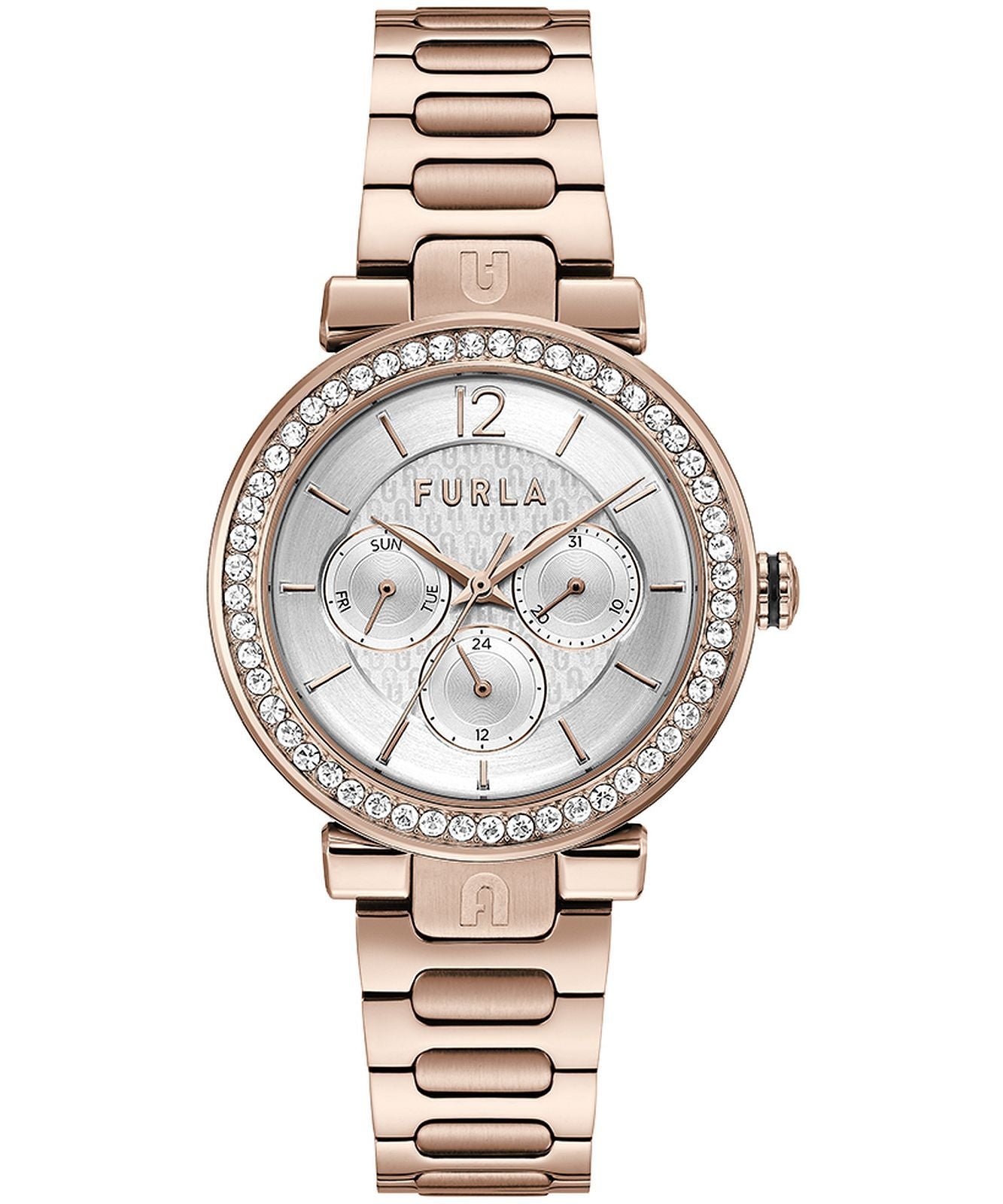 Furla WW00011007L3 watch for women with a grey dial and stainless steel strap.