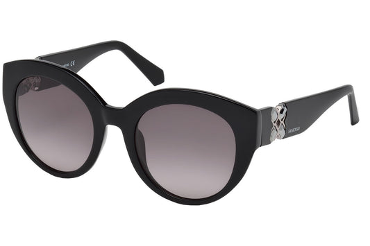 Swarovski SK-0140-01B Sunglasses Women 52/22/140